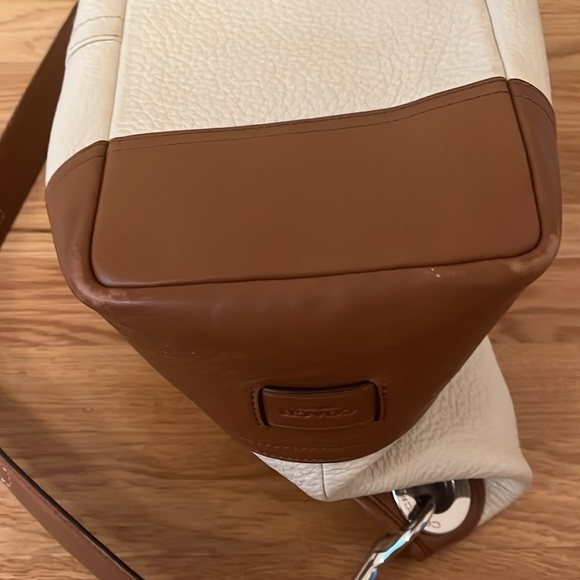 Coach Hadley Luxe Grain Leather Bag in SILVER/IVORY No C1492-F31334. - Picture 8 of 13